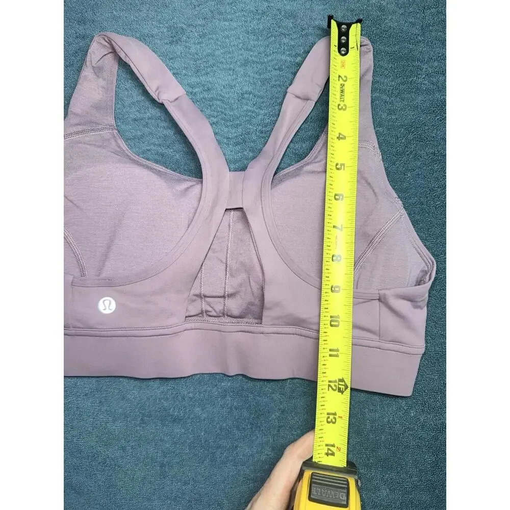 Lululemon Power Through Bra Size 8 Cyber Violet/Lavender Lux( CYRV) Med Support